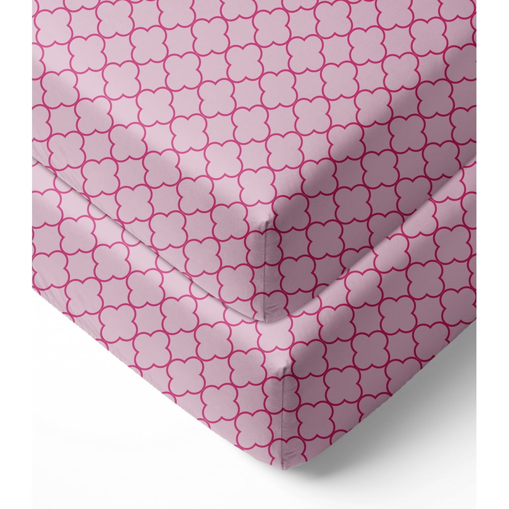 Crib or Toddler Bed Fitted Sheet 100 Cotton Percale, Butterflies