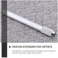 Tersarium 8Pcs Metal Pencil Extenders Reusable Pen Extenders Art Pencil