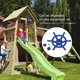 thumbnail image 2 of Vogacara Volante de juguete para niños, columpio de plástico para preescolar, juguetes de entretenimiento para interiores, actividades, Juegos de césped Azul, 2 of 6
