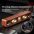 thumbnail image 4 of Altavoces Bluetooth de Madera Barra de Sonido Portátil Tarjeta Estéreo HiFi Computadora de Escritorio Sonido Inalámbrico Radio FM Subwoofer, 4 of 7