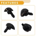 thumbnail image 7 of Unique Bargains 2 Pcs Front Windshield Washer Nozzle for Renault Megane I 1996-2003 for Renault Megane Scenic 1997-1999  No.7700846456, 7 of 7