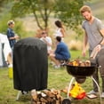 thumbnail image 4 of Round Grill Cover Dome Smoker Cover - Waterproof Charcoal Kettle Grill Cover UV Resistant, Outdoor Barbecue Cover for Small Grill BBQ Kettle, 4 of 5