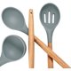 thumbnail image 2 of Kitchen Utensils Set,7 Pcs Silicone Kitchen Utensils Set,Silicone Cooking Utensil Set with Wooden Handles,Spatula Set Cooking, 2 of 4