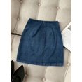 thumbnail image 2 of Women's High Waist Ruched Mini Skirt, Asymmetrical Hem Fitted Bodycon Skirt for Work, Office, Date Night & Everyday Wear, 2 of 5