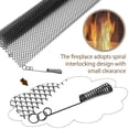 thumbnail image 4 of JTWEEN 2Pcs Fireplace Mesh Screen Curtain Heat Resistant Fireplace Spark Guard Curtain Sturdy Spark Guard Mesh Gate Metal Fire Screen Single Panel, 4 of 7