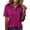 Hot Pink #011, variant on Polo Shirts for Women Golf Button Collared Summer Short Sleeve Tops Lightweight Work Polo Shirt Womens Blouses, S