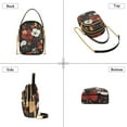 thumbnail image 3 of FORMRS Crossbody Bag for Women Quilted Travel Shoulder Cell Phone Purse with Chain Strap Handbag, Red Flowers Pattern, 3 of 7