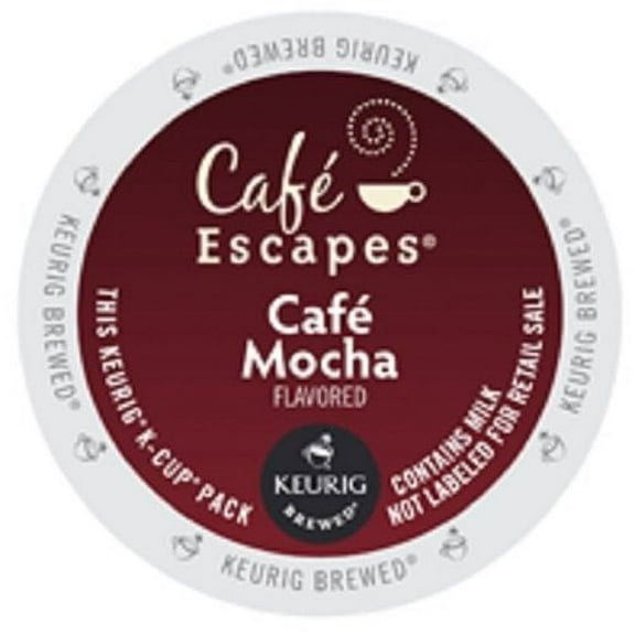Café Escapes Mocha Medium Roast, Keurig Coffee Pods, 48 Ct