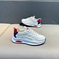thumbnail image 4 of Men's Breathable Mesh Sneakers - Lightweight Non-Slip Sole & Cushioned Insole, Low-Top Lace-Up Athletic Suitable for Gym,, Casual Attire, - Casual Design with Sole for Fitness and Daily Use, 4 of 5