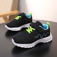 thumbnail image 5 of ZHOGXU Toddler Kids Girls Sneakers Non Slip Flat Sole Soft Sole Mesh Lightweight Breathable Sports Shoes For Casual Daily Wear,Blue,7-8 Years, 5 of 9