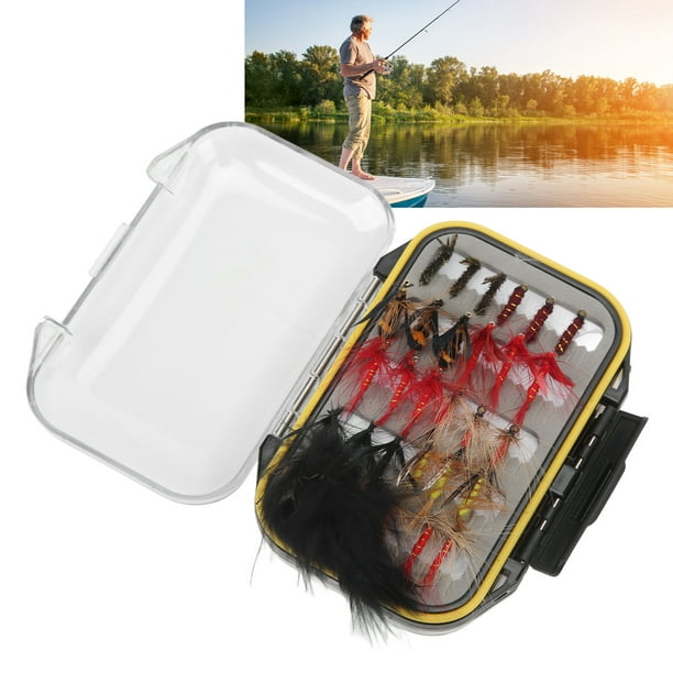 Fly Fishing Kit, Simulation Compact Size 60PCS Stainless Steel Lures For  Outdoor Use 