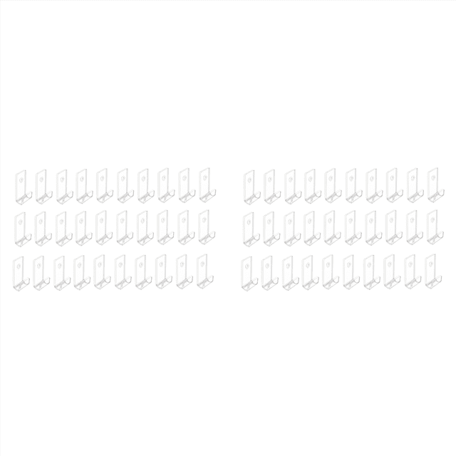 60X Étagère d'Exposition pour Disques Vinyles, Support Mural Minimaliste en Acrylique 30 Pcs