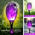 thumbnail image 5 of Ele-mall2023 Solar Outdoor Waterproof LED Mini Solar Torchlights Auto On/Off, Purple, 12 Pack, 5 of 9
