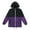 Black&Purple, variant on Men's Full Zip Lightweight Windbreaker Jacket, Sizes S-3XL