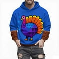 thumbnail image 5 of Women's Thanksgiving Hoodies Cute Turkey Graphic Pullover Sweatshirt Trendy Casual Long Sleeve Holiday Tops, 5 of 7