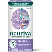 NEURIVA Brain Performance De-Stress - 12/ 30 ct (Pack of 4)