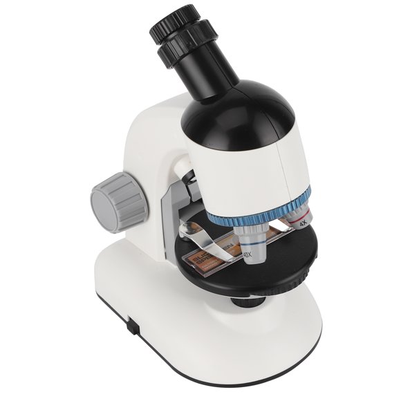 Microscope pour Enfants, Microscope pour Débutants, Microscope Biologique pour Cultiver la Curiosité des Enfants Débutants Jaune, Blanc