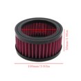 thumbnail image 3 of Universal Motorcycle Air Cleaners Intake Filter Accessories Easy Installment Element Lightweight Round High-Flows Portable Waterproof Air-Filter, 3 of 9