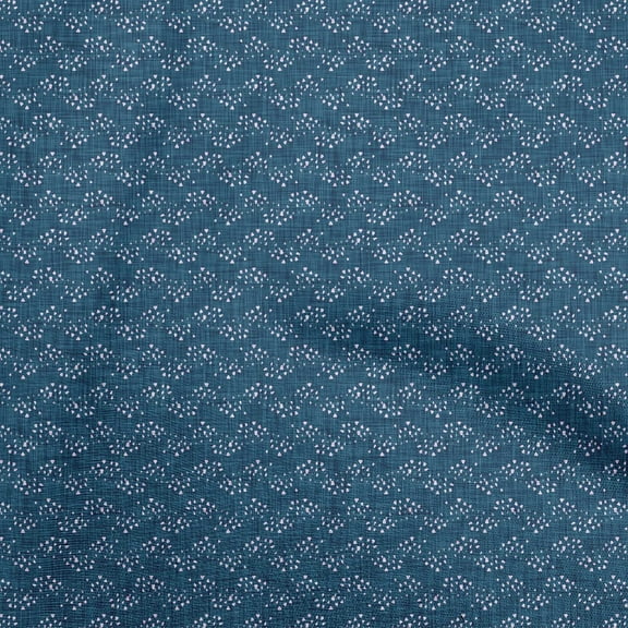 oneOone Polyester Spandex Blue Fabric Block Fabric For Sewing Printed Craft Fabric By The Yard 56 Inch Wide-M6