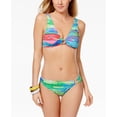 thumbnail image 3 of Ralph Lauren Ikat Print Side Ring Hipster Bikini Bottom 12 Coral Womens Swimsuit, 3 of 3