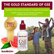NutriBiotic Maximum GSE, 1 oz Liquid Grapefruit Seed Extract Concentrate, Overall Health Support