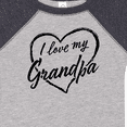 thumbnail image 4 of Inktastic I Love My Grandpa in Black Chalk Heart Boys or Girls Baby Bodysuit, 4 of 5