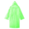 thumbnail image 4 of Girls Rain Jacket Disposable Solid Color Rain Poncho Lightweight Waterproof Emergency Rainwear for Outdoor Events Toddler Boy Rain Jacket Green 5 Years-12 Years, 4 of 5
