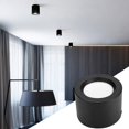 thumbnail image 4 of Lámpara de techo LED de 7W y 220 V, lámpara antiniebla, luz empotrable para baño, color negro (luz blanca), 4 of 8
