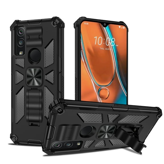 For Celero 5G 2023 (6.5") Hybrid Stand Military Grade with Magnet Mount Friendly Kickstand Hard TPU Shockproof Cover ,Xpm Phone Case [ Black ]