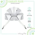 thumbnail image 4 of Dream On Me Karley Plus Portable Quick Fold Bassinet with Removable Canopy in Cool Grey, 4 of 16