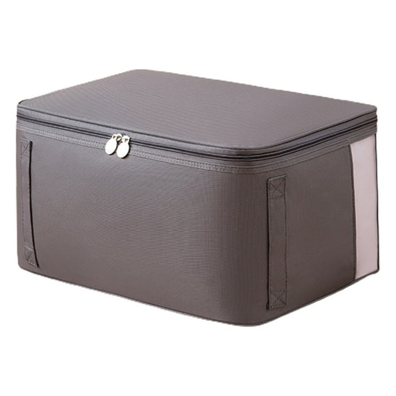 Boovnll Clothes Storage Bins with Lids, 25L Extra Large Capacity Storage Bags with Reinforced Handles & Zipper for Bedroom Comforters, Blankets, Clothes Organizer, Storage and Organization