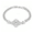 Silver, variant on Bracelet Clover Cuban Link Cubic Zirconia Silver