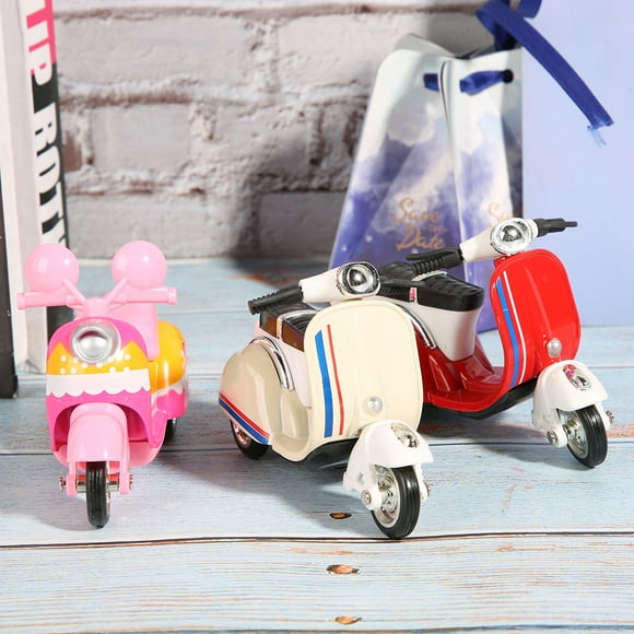 Moto Hautement Simulation, Jouet Véhicules à Rétrofriction pour Enfants, Jouet Moto Durable, Modèle de Moto en Alliage 3 Pcs pour Femmes, Jouet Moteur pour la Maison