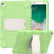 XYX Case for 10.5 inch iPad Air 3rd 2019/iPad Pro 10.5 inch 2017, Dual Layer Slim Heavy Shockproof Rugged Protective Cover Case with Kickstand (Matcha Green)