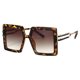 thumbnail image 1 of Gafas de sol cuadradas retras de moda europea y americana con montura grande, hechas de PC, 1 of 5