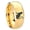 Gold Plated, variant on Black Cat Dome Gold Plated Tungsten Men Ring 10MM