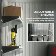 thumbnail image 5 of Outsunny Good Ventilation Steel Galvanized Steel Storage Sheds, 71.25 x 63.50 x 37.50 inches, Gray, 5 of 10
