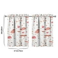 thumbnail image 4 of Abstract Colorful Geometric Kitchen Curtains - Vintage Tier Cafe Curtains for Bathroom Living RV Rod Pocket Window Drapes 36 Inch 2 Panels Set 28"x36" Window Treatment Tiers, 4 of 4