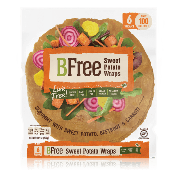 Bfree Gluten Free Sweet Potato Wraps, 8.89 Oz