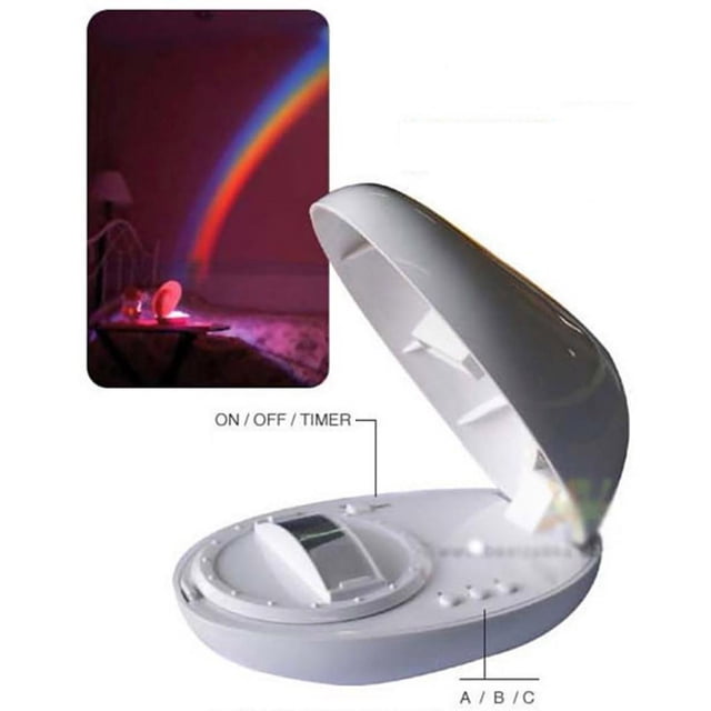 Lámpara De Proyección Hugo Rainbow Night Light Para Decoración de Habitación