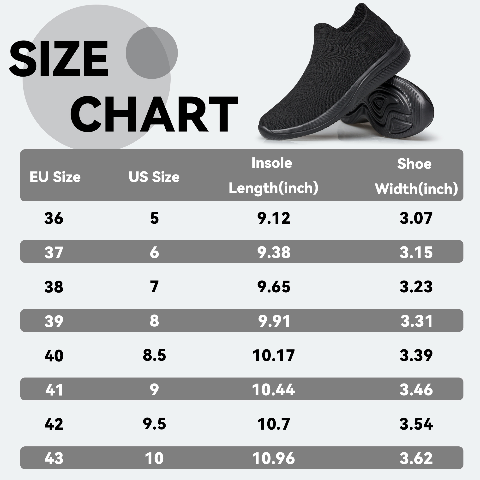 ADQ Women's Pull-On Lightweight Walking Sneakers photo 5