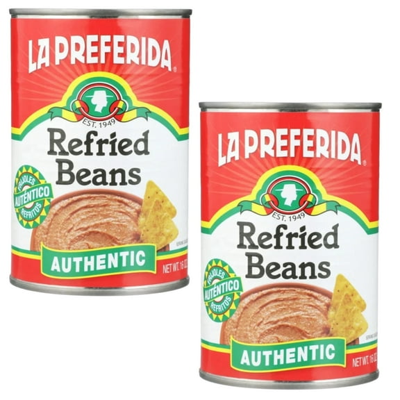 La Preferida Refried Beans, 16 oz, Can, Pack of 2