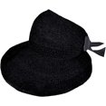 thumbnail image 1 of Sombrero de Paja con Visera para Mujer CHAO Color Negro, 1 of 5