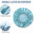 thumbnail image 3 of 2-Pack Shower Cap Bath Cap Waterproof Shower Cap, shower cap, bath cap, hair cap, 3 of 4