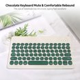 thumbnail image 3 of Graflsoa Slim White Bluetooth Keyboard with 13 Shortcut Keys, Responsive Chocolate-Style Buttons, 30-Day Battery Life, Compatible with Multiple Devices, 3 of 6