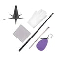 thumbnail image 1 of Fiocias Clarinet Cleaning Kit Care Tools Essential Lightweight Multifunctional Prevent Rolling Portable Wind Instrument Maintenance, 1 of 8