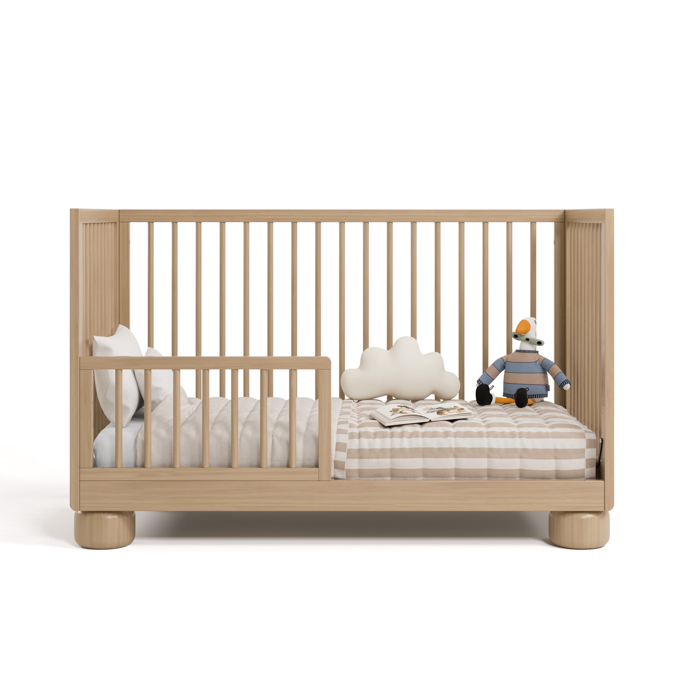 Storkcraft Sorrento 3-in-1 Convertible Crib with Bonus Toddler Guardrail - Driftwood