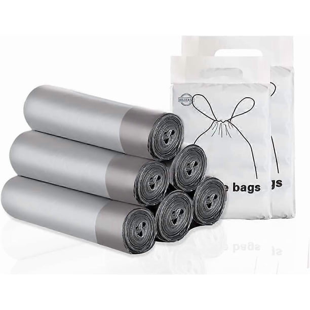 5 rolls 50x55 cm 75 piece waste bags, drawstring waste bags large strong odorless universal waste bags