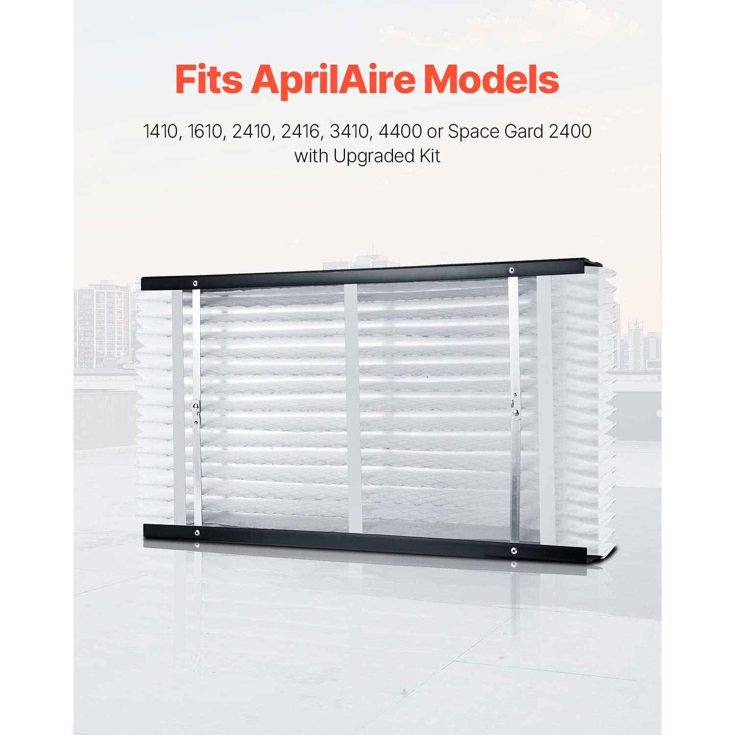VEVOR 16 x 28 x 4 Furnace Filter, MERV 11 HVAC Ac Filters,12-Month Electrostatic Pleated Air Conditioner Filters, 2-Pack (Actual Size: 16.34 x 27.76 x 3.98 Inch) for Capturing Dust, Smog, Pet Dander