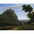 thumbnail image 2 of Claude Lorrain 14x12 Gold Ornate Wood Frame and Double Matted Museum Art Print Titled - View of Delphi with a Procession (1673), 2 of 4